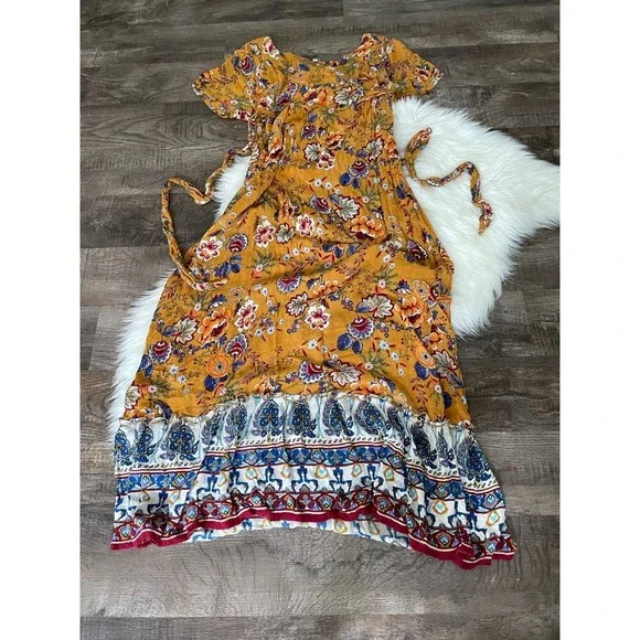 dollskill maxi dress Womens Paisley Floral Maxi Dress Current Mood
